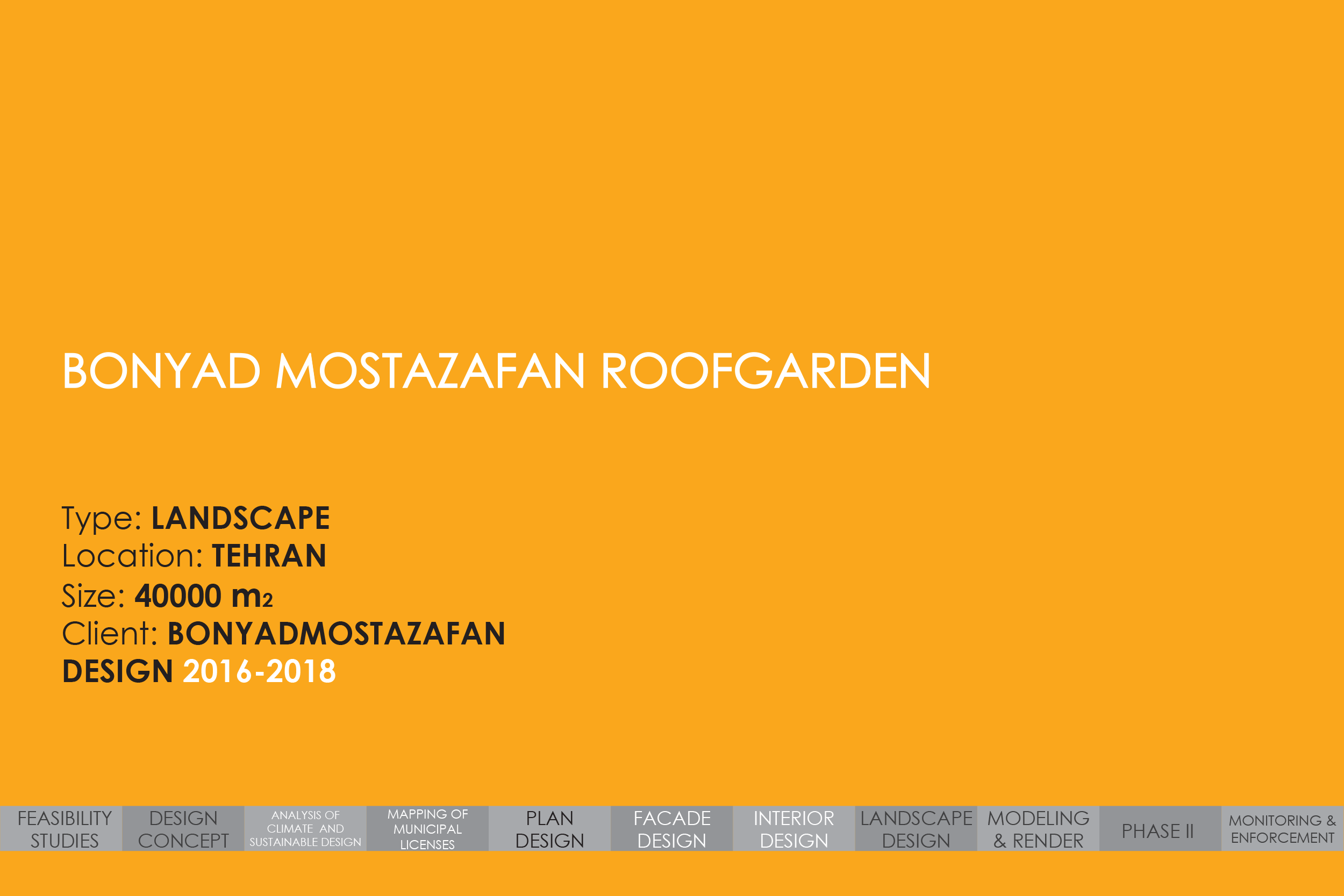 Bonyad Mostazafan Roof Garden Details